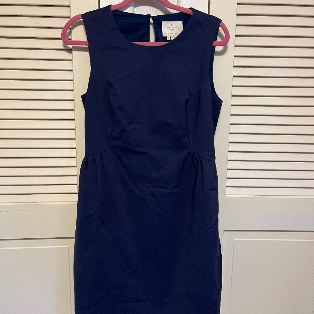 Kate Spade Women’s New York Rhys Sleeveless Navy Sheath Dress Size 10